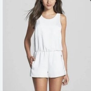 Parker Off White Sleeveless Regina Romper Size Small
